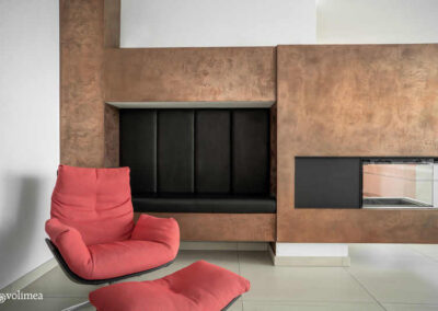 Wandgestaltung mit Mikrozement